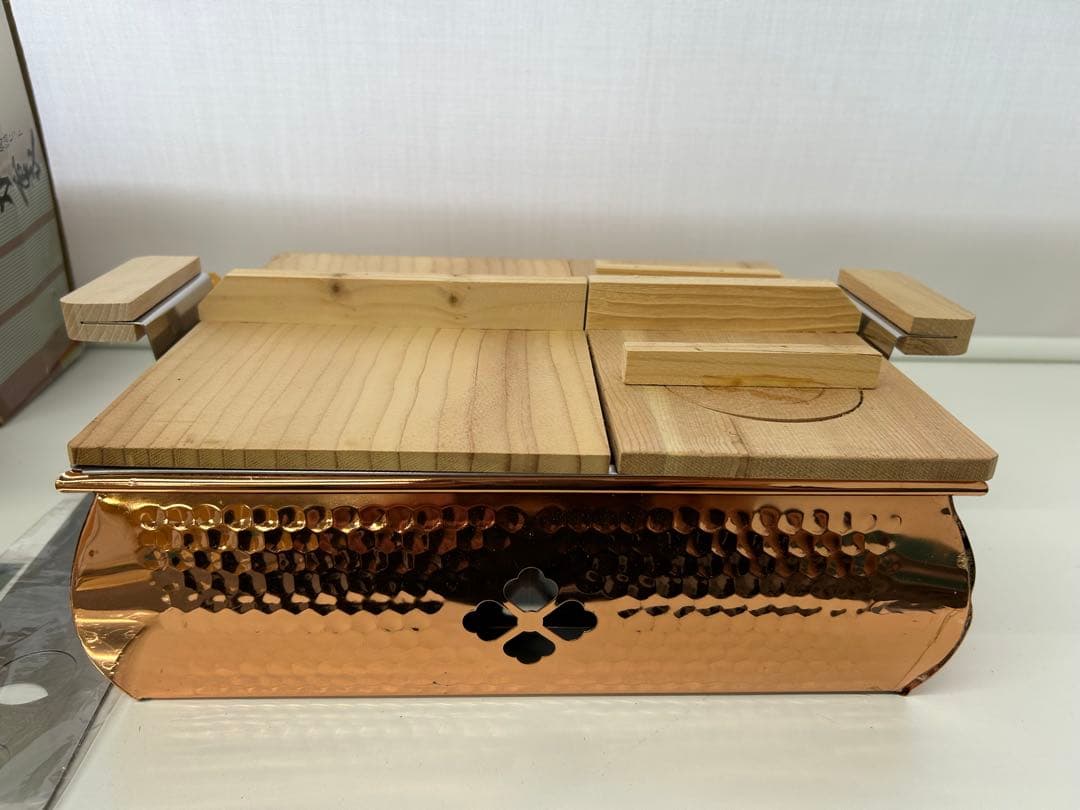 純銅製 おでん鍋/銅製両手鍋　いろり　寸胴鍋 シチューポット　 ガラス蓋付き