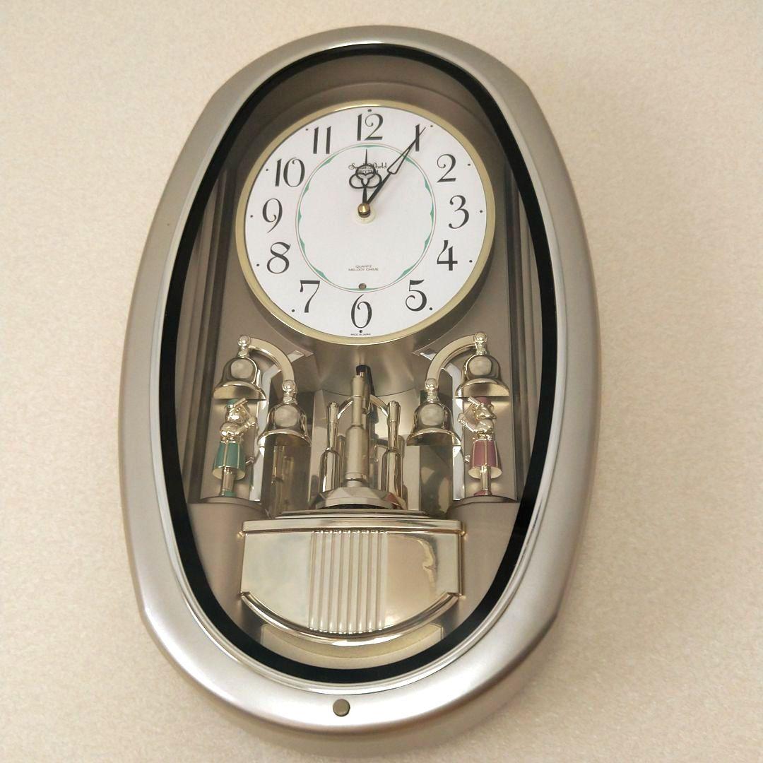 壁掛け時計　メロディ　鐘　からくり時計