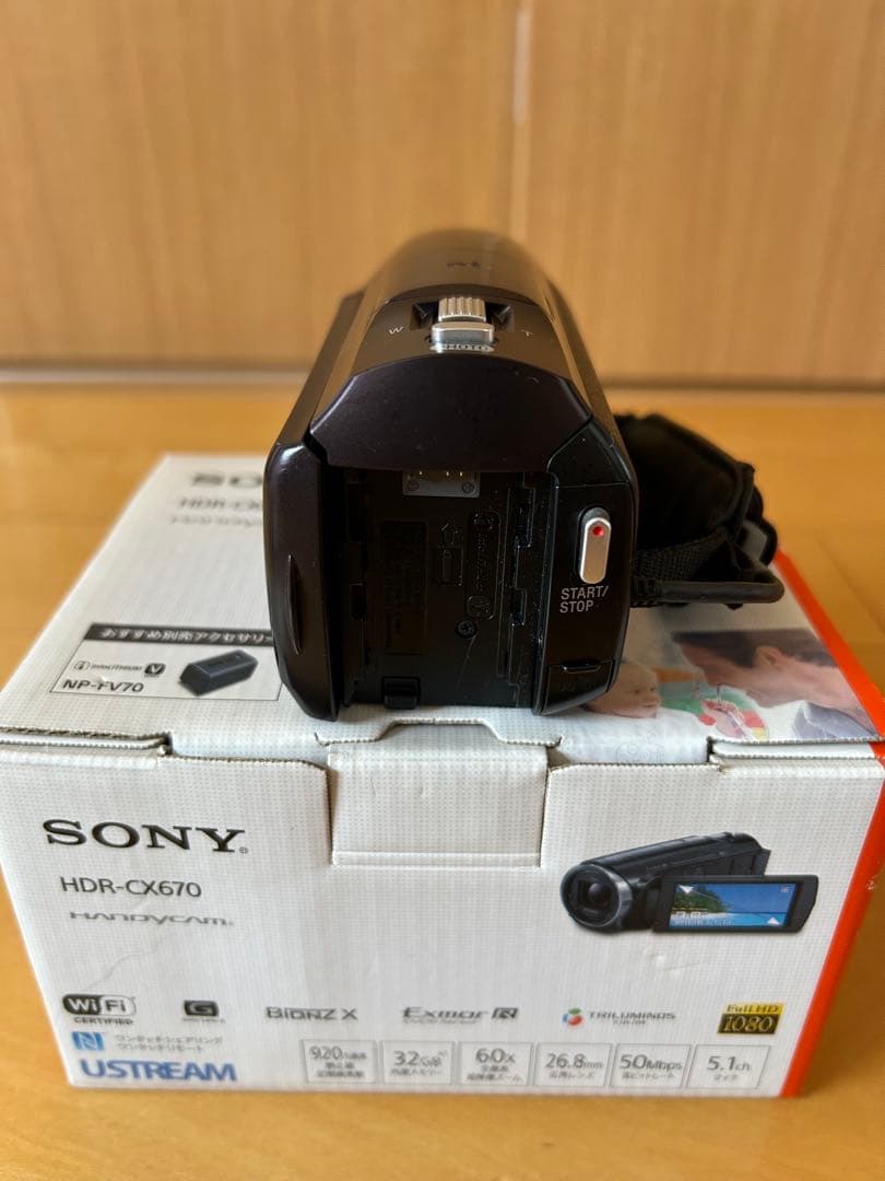 ⚠️ジャンク品 手ブレ補正エラー⚠️SONY ビデオカメラHDR-CX670