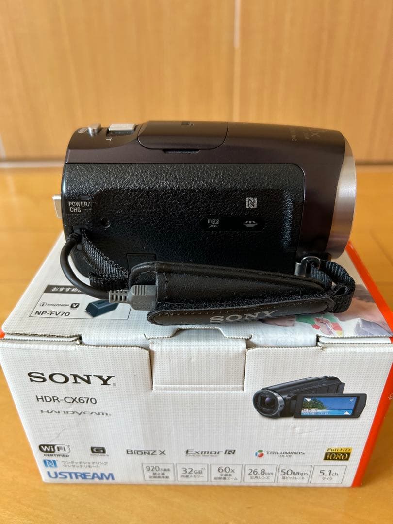 ⚠️ジャンク品 手ブレ補正エラー⚠️SONY ビデオカメラHDR-CX670