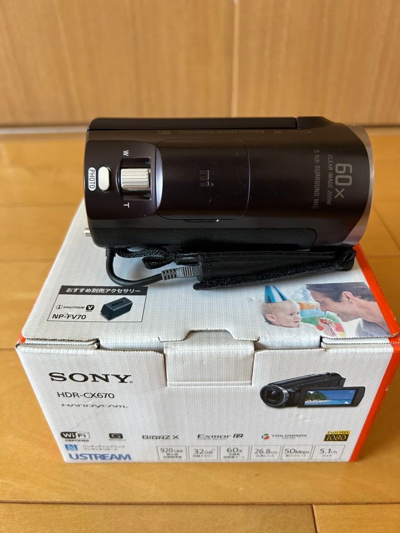 ⚠️ジャンク品 手ブレ補正エラー⚠️SONY ビデオカメラHDR-CX670