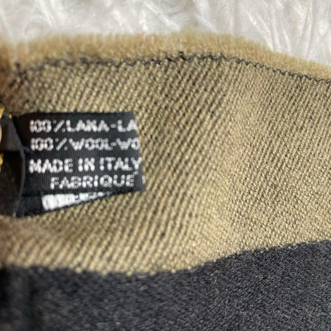 美品　フェンディ　ズッカ柄　マフラー　ウール100% イタリア製