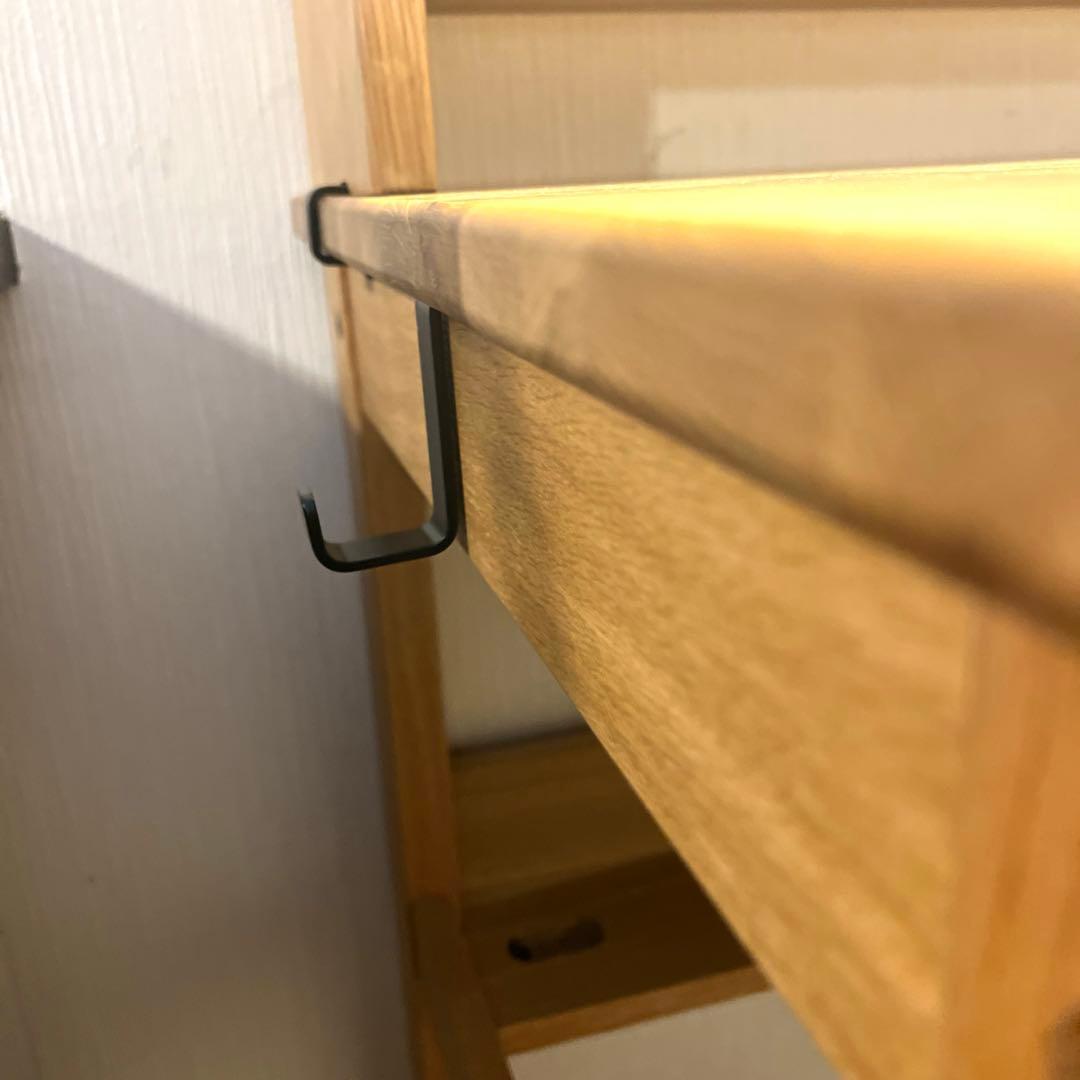 無印良品 木製デスク(引き出し➕本棚付き) オーク材