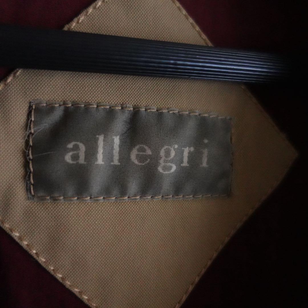 1990s allegri コットンナイロン　スタンドカラーコート　イタリア製