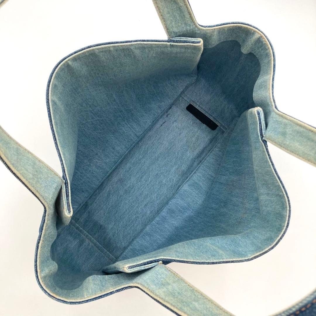 香菜ちゃん✨ ステラマッカートニー トートバッグ 青 デニム サークルロゴ