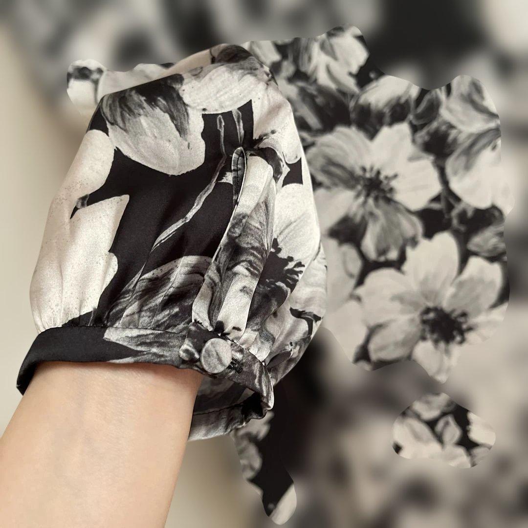 【新品】dinos DAMA ☆ イタリア製生地 フラワープリントワンピース