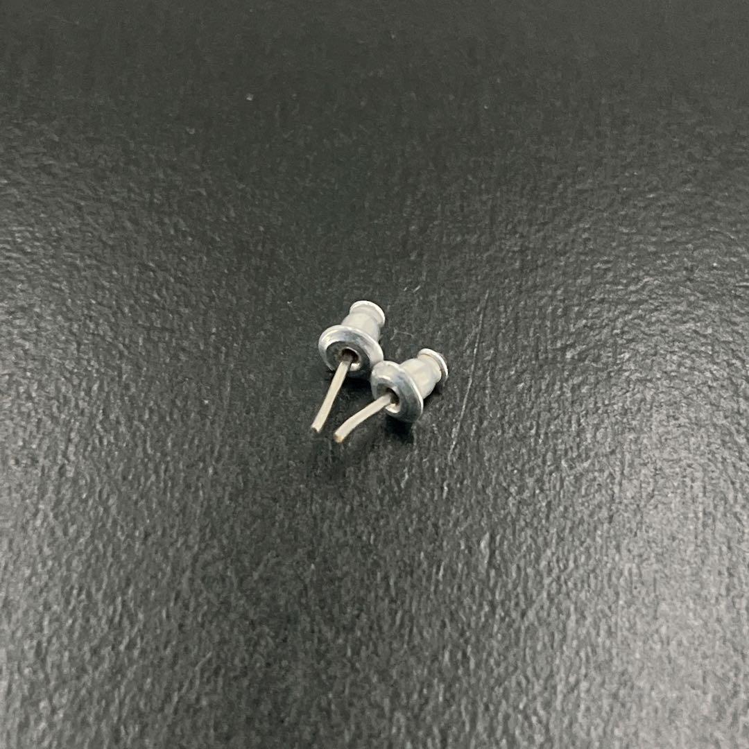 CHANEL シャネル　ピアス　ココマーク　ラインストーン　シルバー　刻印入り