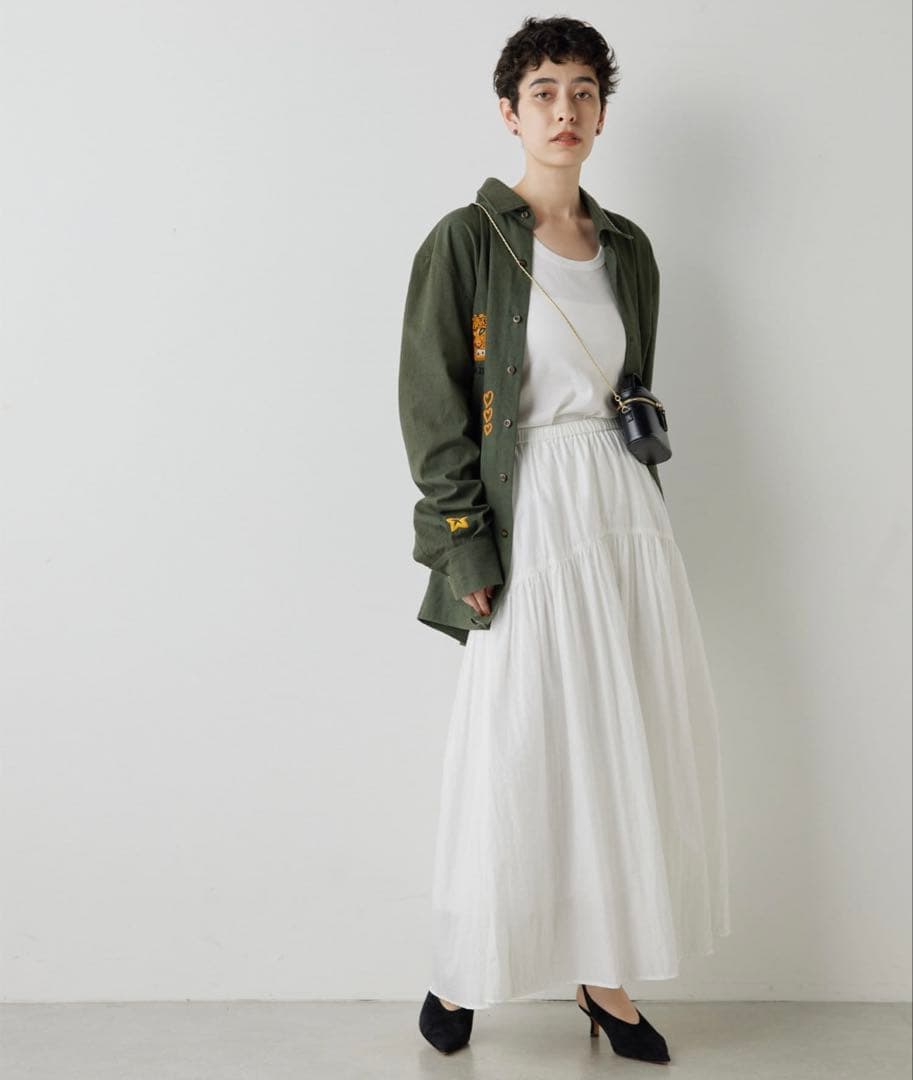 今期❣️美品❣️ Whim Gazette ＊ヴィンテージタフタスカート＊