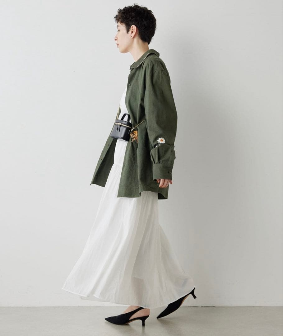 今期❣️美品❣️ Whim Gazette ＊ヴィンテージタフタスカート＊