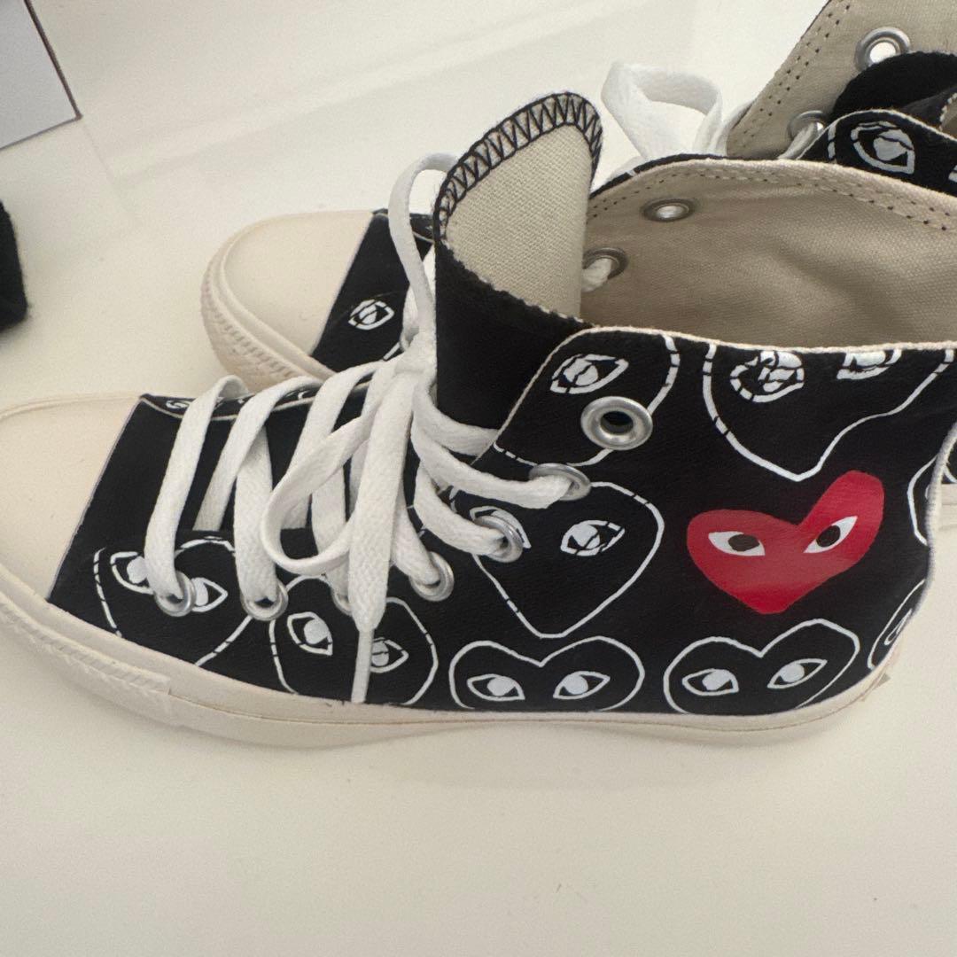 コンバースコムデギャルソンコラボ ハイカットスニーカー