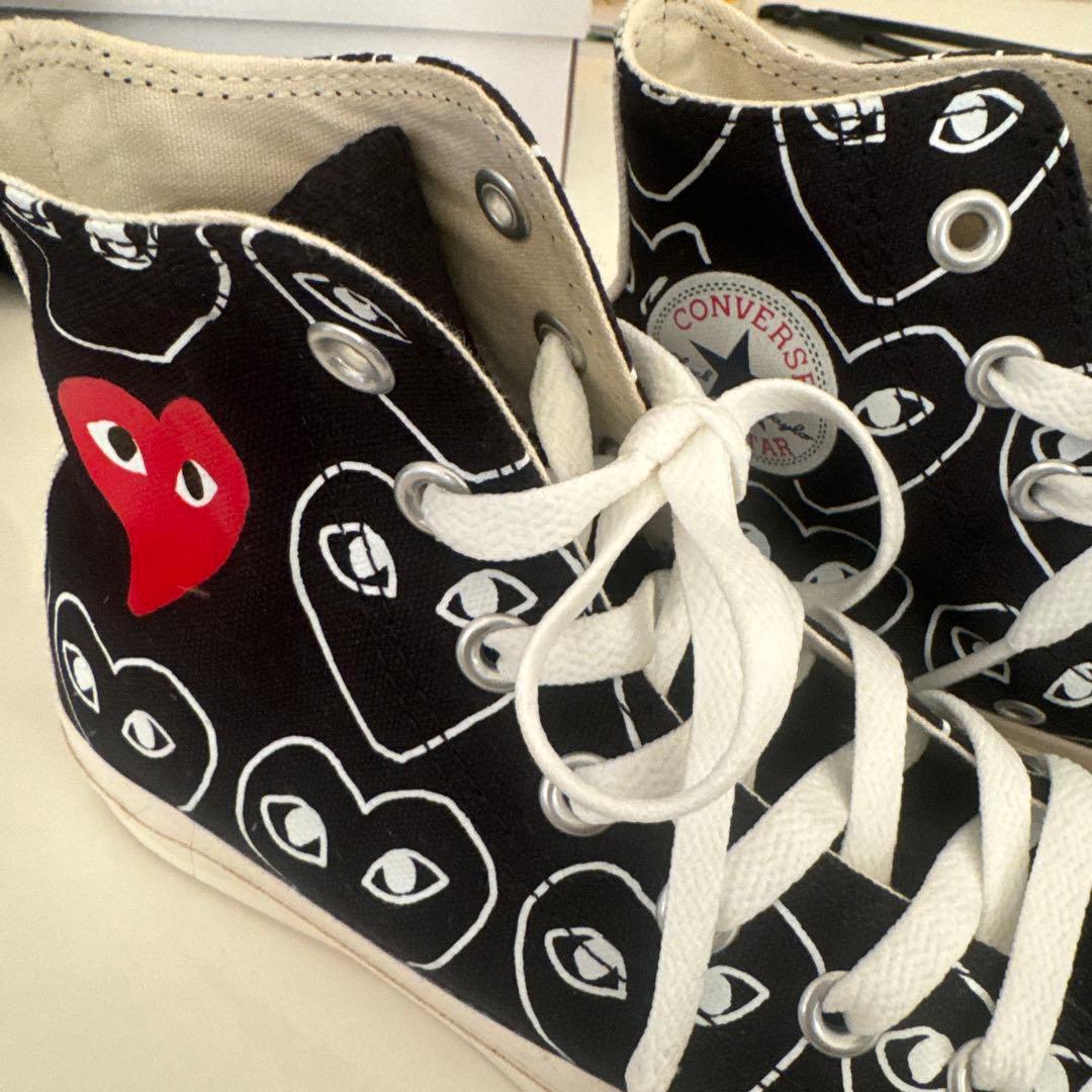 コンバースコムデギャルソンコラボ ハイカットスニーカー