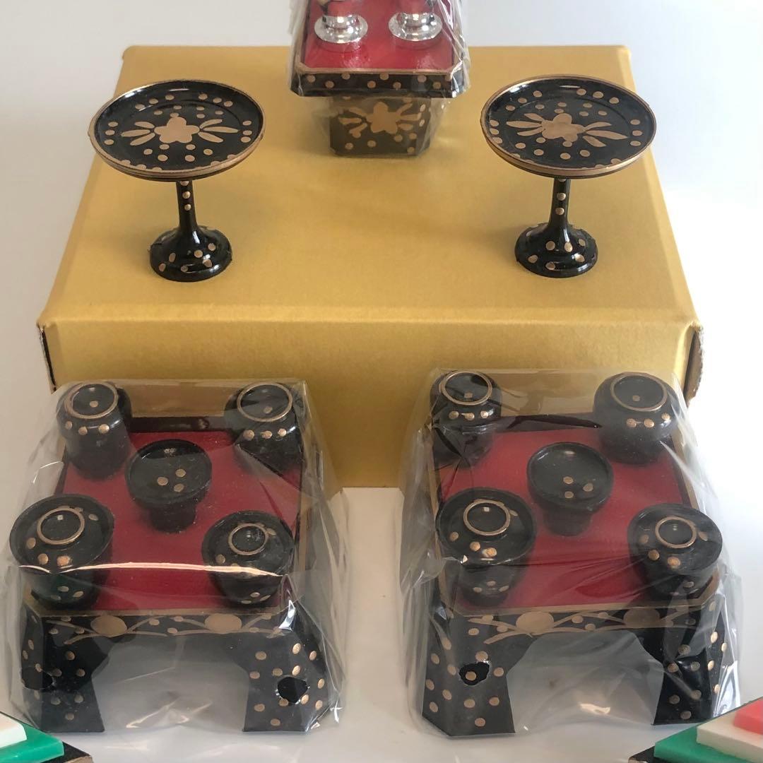 ひな人形　親王飾り　作家　ひな道具　ぼんぼり