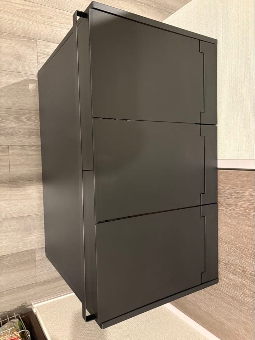 専用　新品】山崎実業 蓋付き 目隠し分別ダストワゴン 45L 3分別