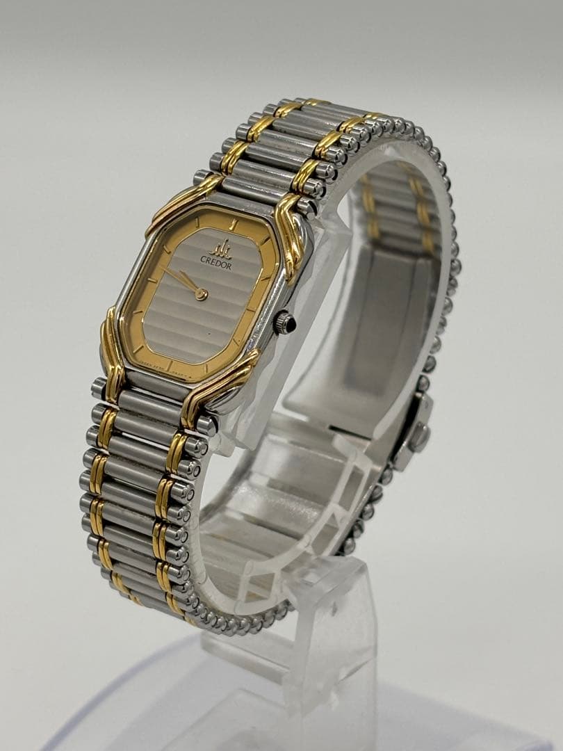 【美品】セイコー クレドール 18KT クォーツ【2F70-5490】【稼働品】