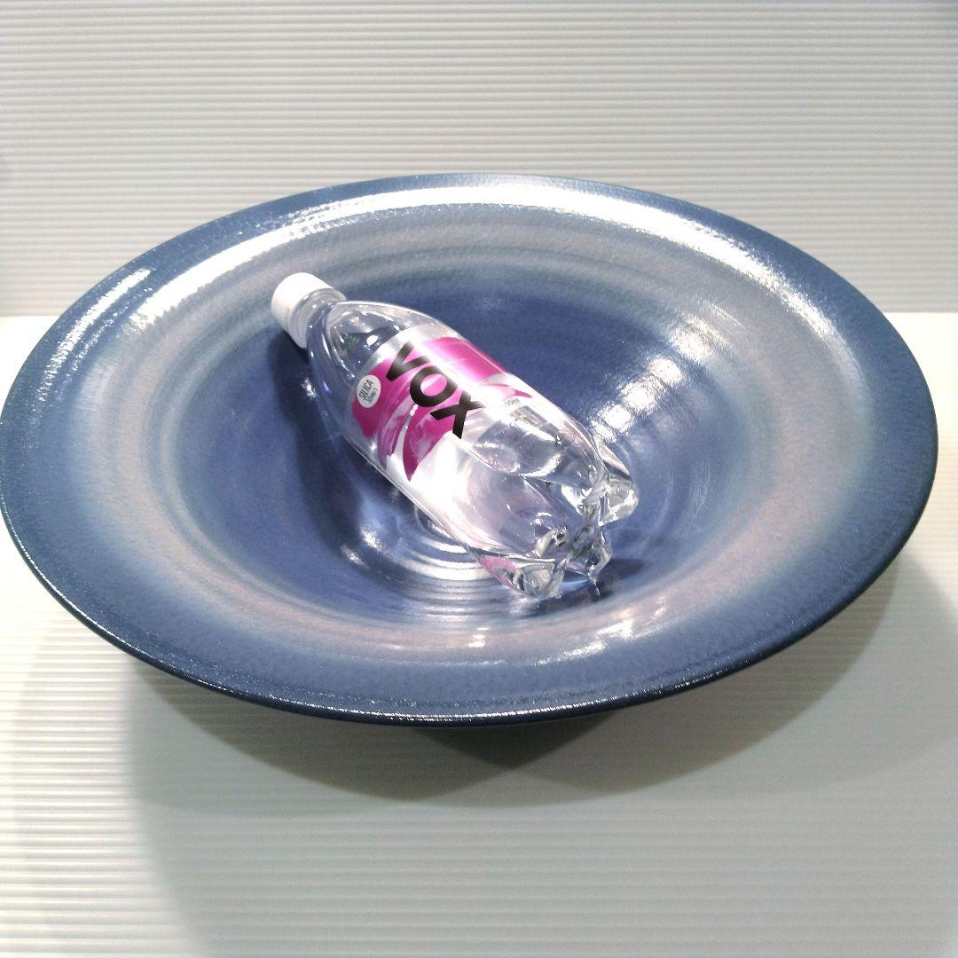 信楽焼 兼山窯 兼山シリーズ 池坊 花器 水盤 池坊好み 生け花 ブルー 青