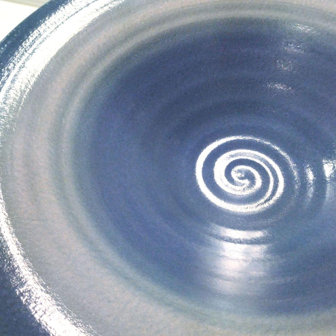 信楽焼 兼山窯 兼山シリーズ 池坊 花器 水盤 池坊好み 生け花 ブルー 青