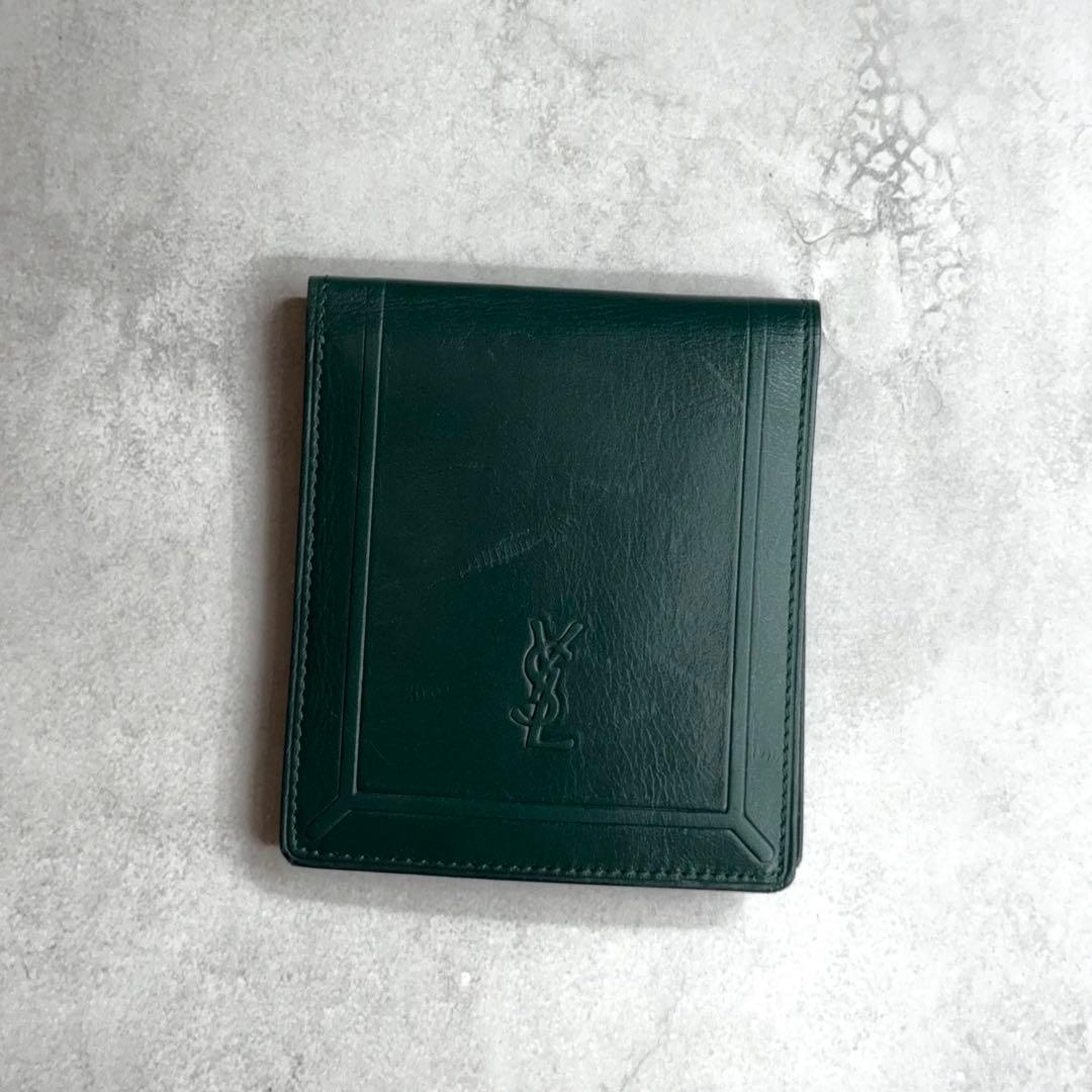 YVES SAINT LAURENT / カサンドラエンボスコンパクトウォレット