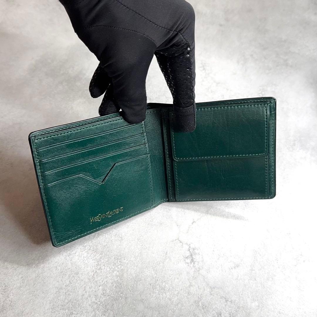 YVES SAINT LAURENT / カサンドラエンボスコンパクトウォレット