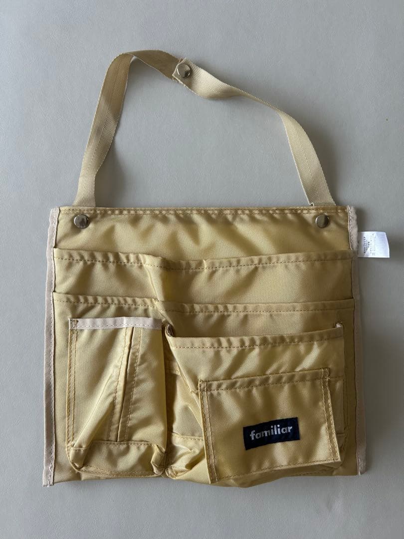 familiar トートバッグ 黒 赤チェック