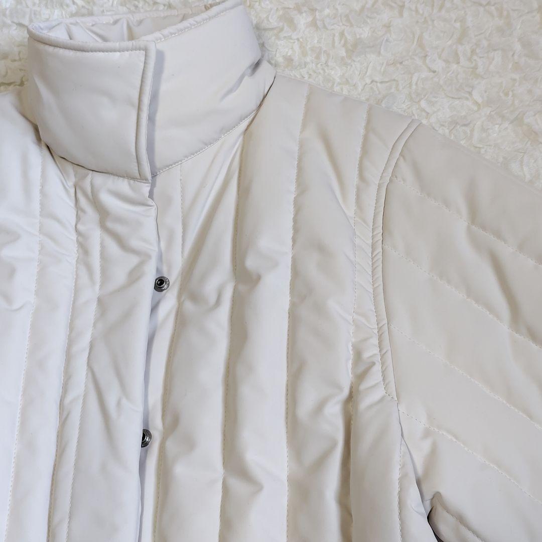 未使用級★perna キルティング ロング ダウンコート ベスト 白 セット売り
