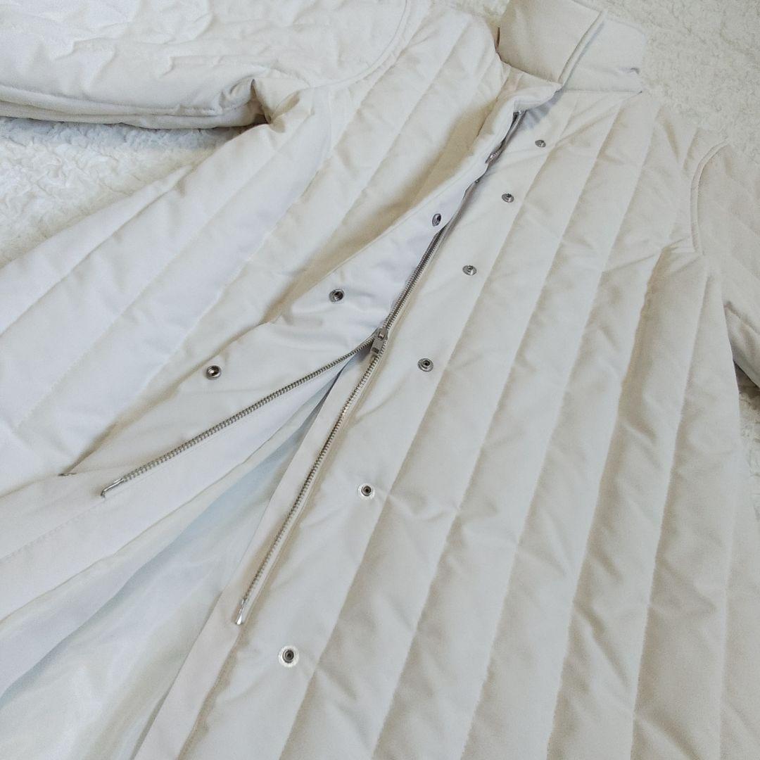 未使用級★perna キルティング ロング ダウンコート ベスト 白 セット売り