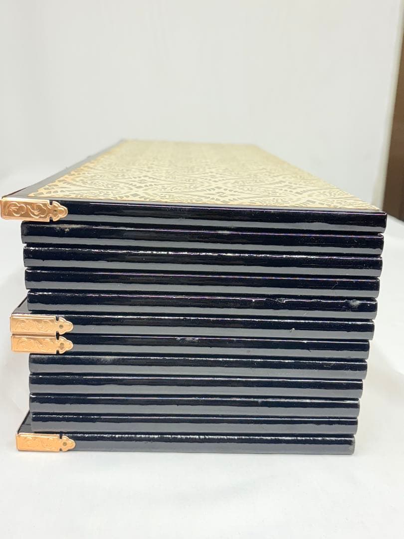 六曲一双屏風 18号 箔押二重縁付き　金沢箔仕様　雛人形 屏風 節句　和風