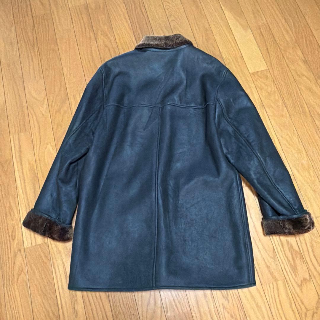 【値下げ】エルメネジルドゼニアのムートンコート　ブラック　イタリア製