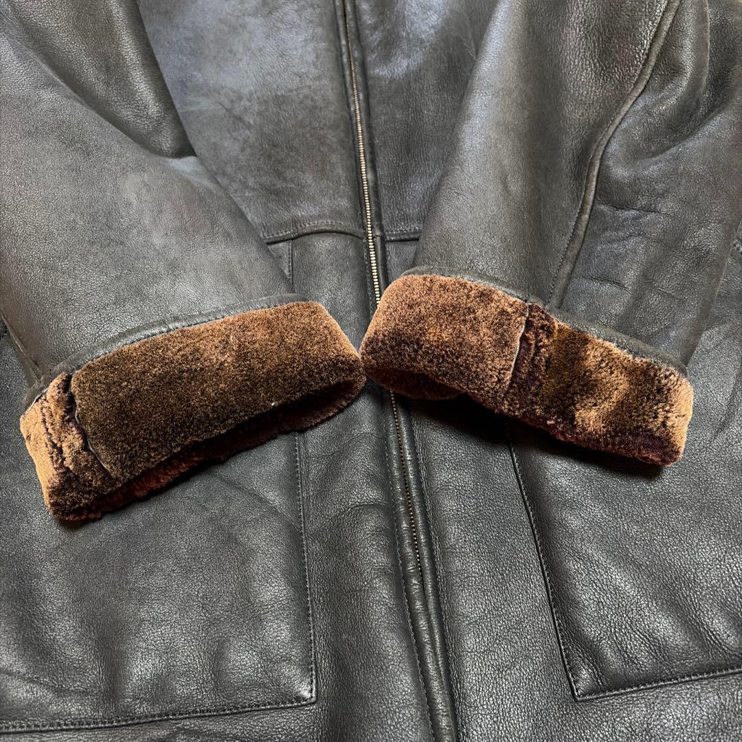 【値下げ】エルメネジルドゼニアのムートンコート　ブラック　イタリア製