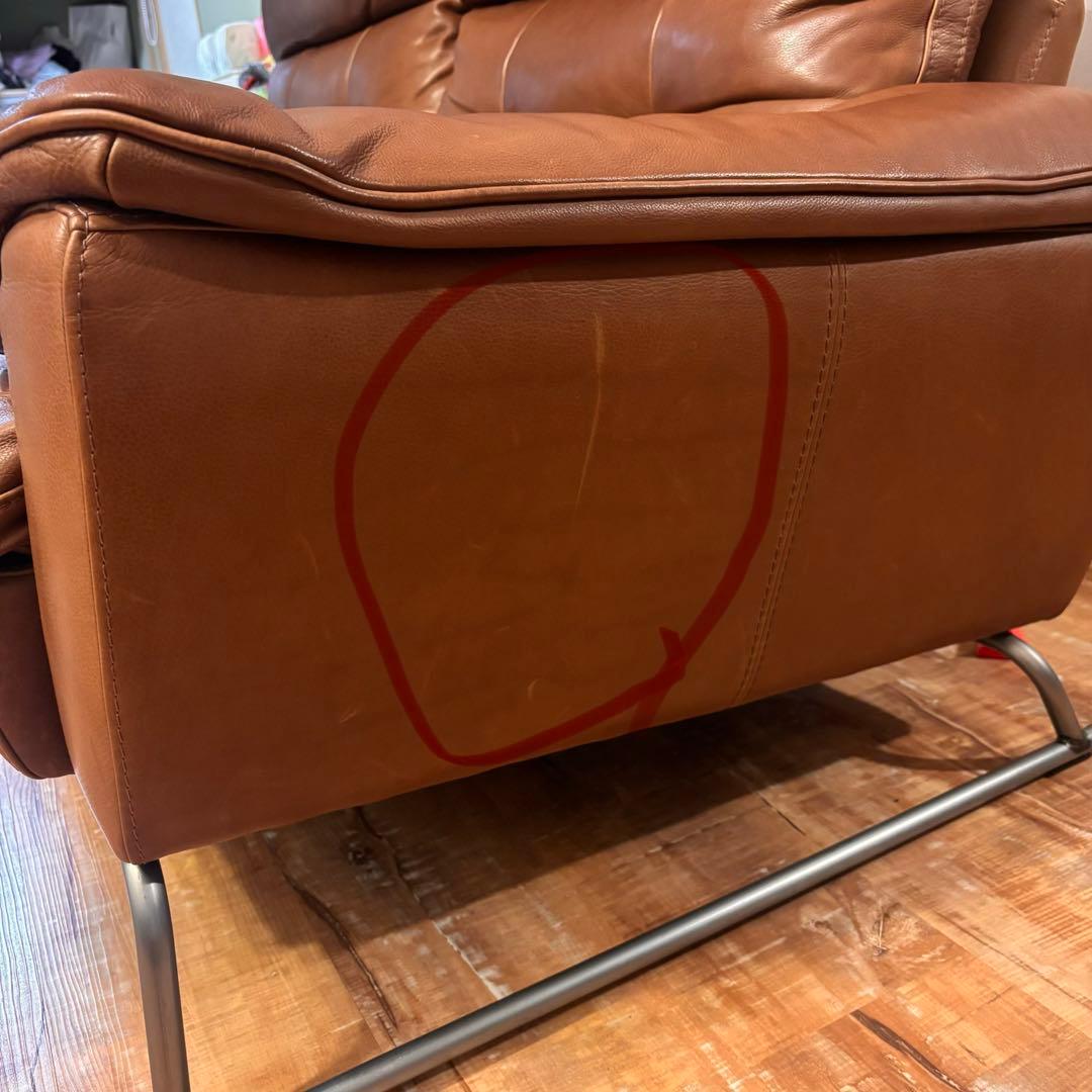 【廃盤】 クラッシュゲート 本革ヴィンテージソファ3人掛け