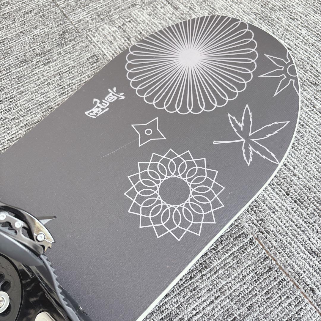 68超美品❗️超豪華❗️眞空雪板等/風眞モデル メンズスノーボードセット★150cm