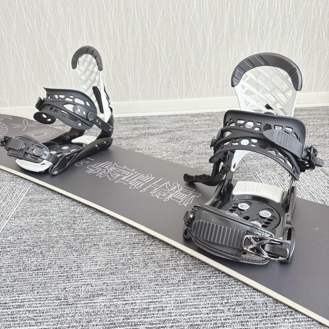 68超美品❗️超豪華❗️眞空雪板等/風眞モデル メンズスノーボードセット★150cm