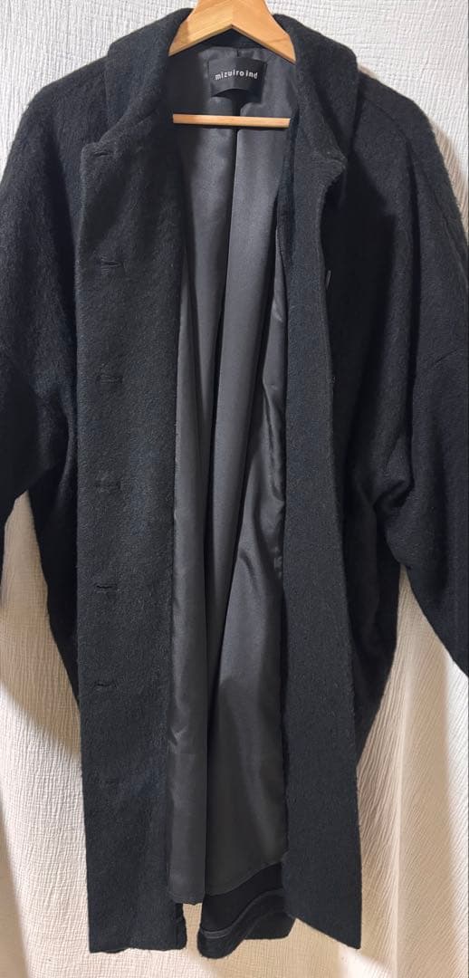mizuiro ind ワイドシャツライクジャケット ・ブラックFREE