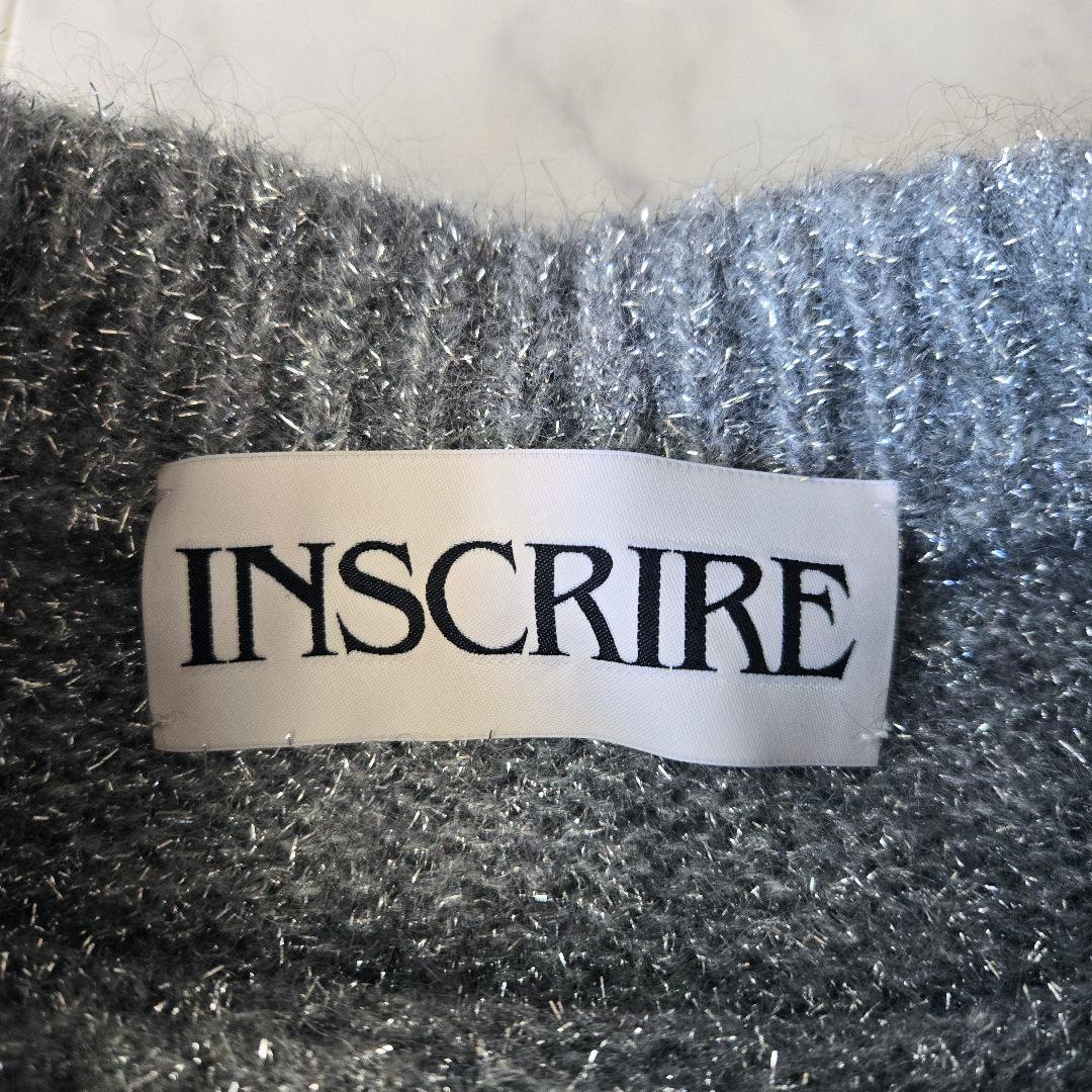 美品✨アンスクリア　ラメプルオーバー　ラメニット　シルバー　銀　オーバーサイズ