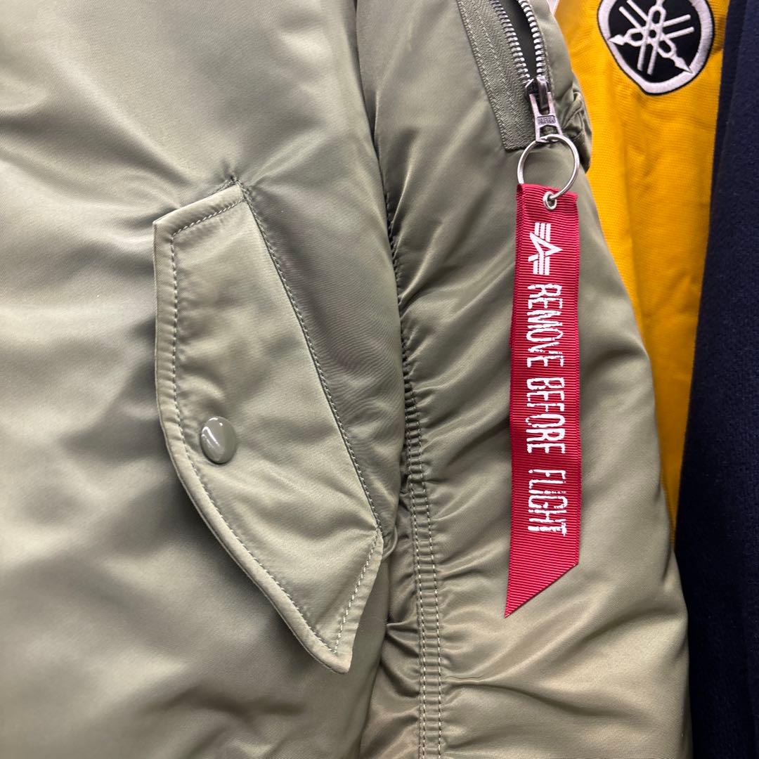 【美品】MA-1 フライトジャケット オリーブグリーン S