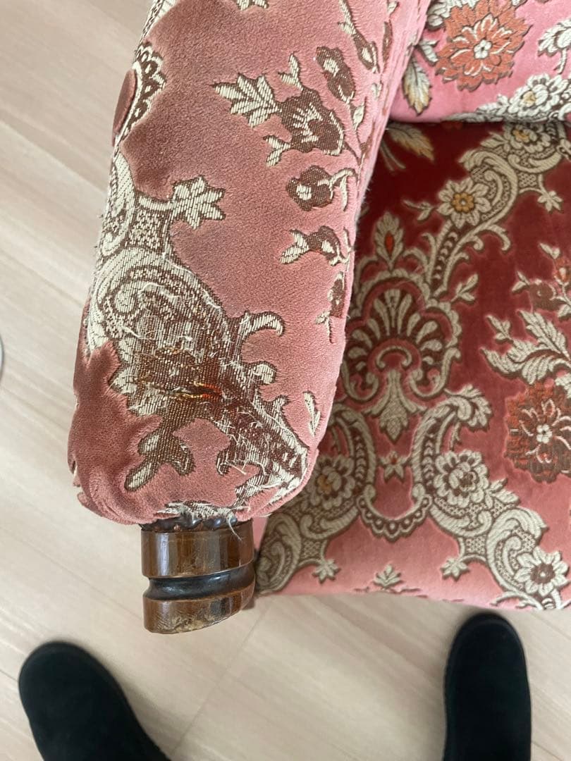 布張り 1人掛けソファ