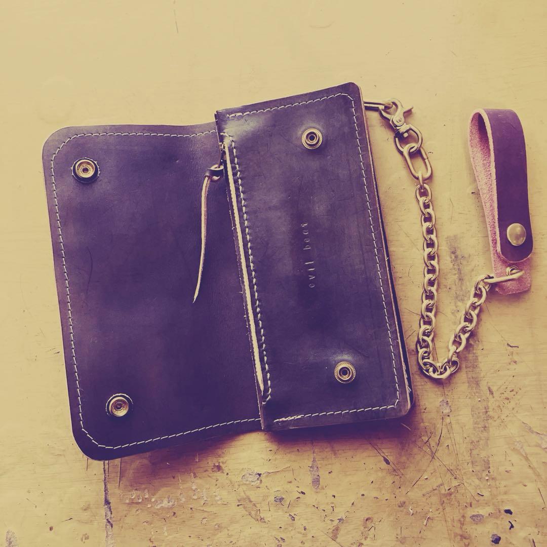 WALDESジッパートラッカーウォレット　トラッカーズウォレット　ブラウン