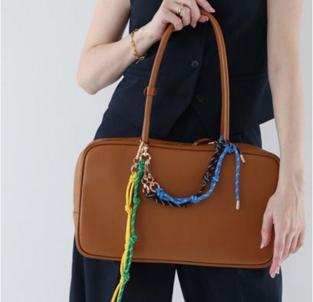 東京百花　本革ボストンバッグ　Kaniya