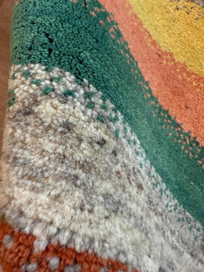 122x40cm ペルシャギャッベ ランナー (ギャベ) ペルシャ絨毯 ギャッベ