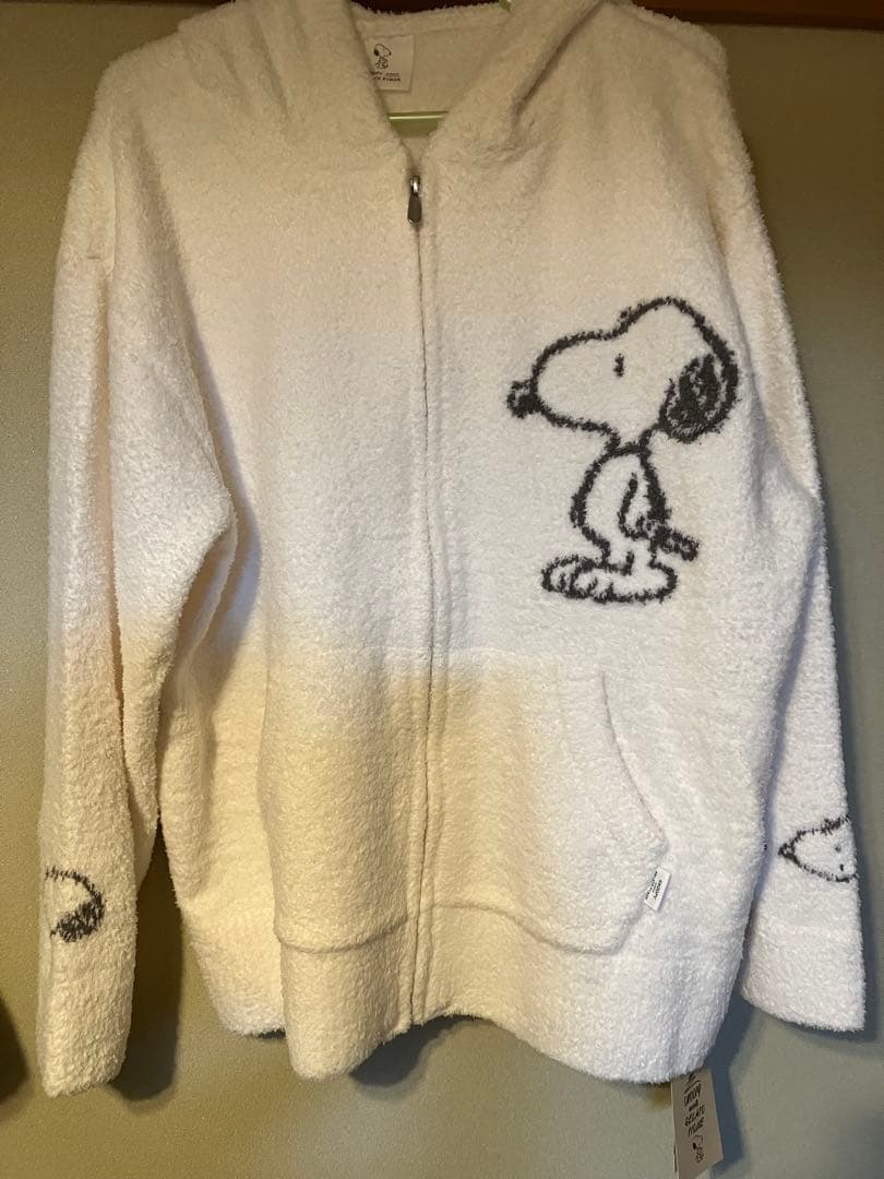 ジェラピケ　未使用　スヌーピー フリースルームウェア フード付き