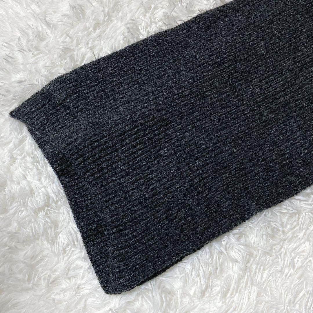 近年モデル⭐️ジョンストンズオブエルガン　リブ　マフラー　ウール　カシミヤ　美品