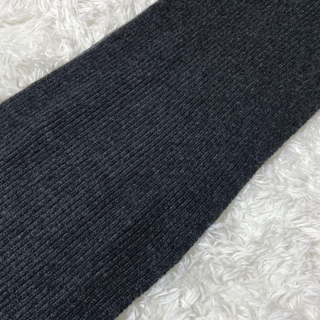 近年モデル⭐️ジョンストンズオブエルガン　リブ　マフラー　ウール　カシミヤ　美品