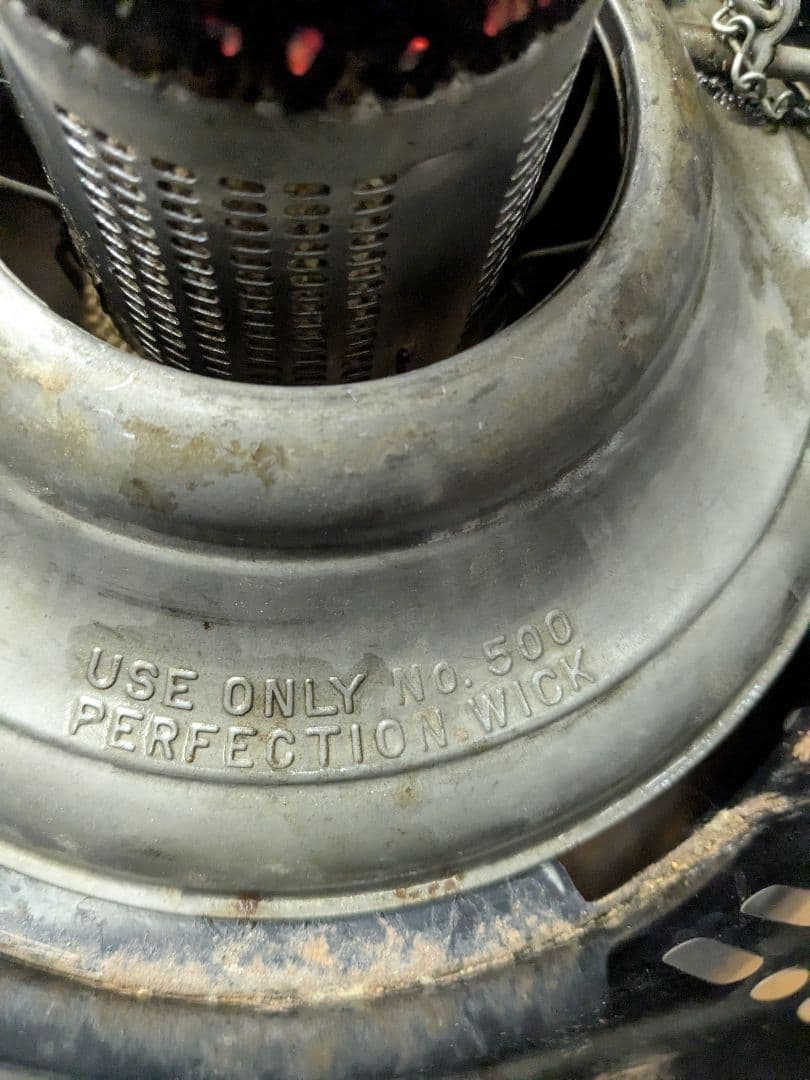 PERFECTION　パーフェクション　石油ストーブ500型　替芯付USAガラス