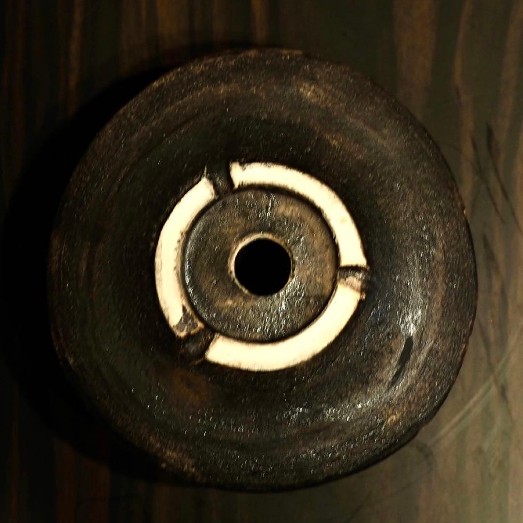 【鷲ノ巣】黒金彩　植木鉢(盆栽鉢)251004-1/1