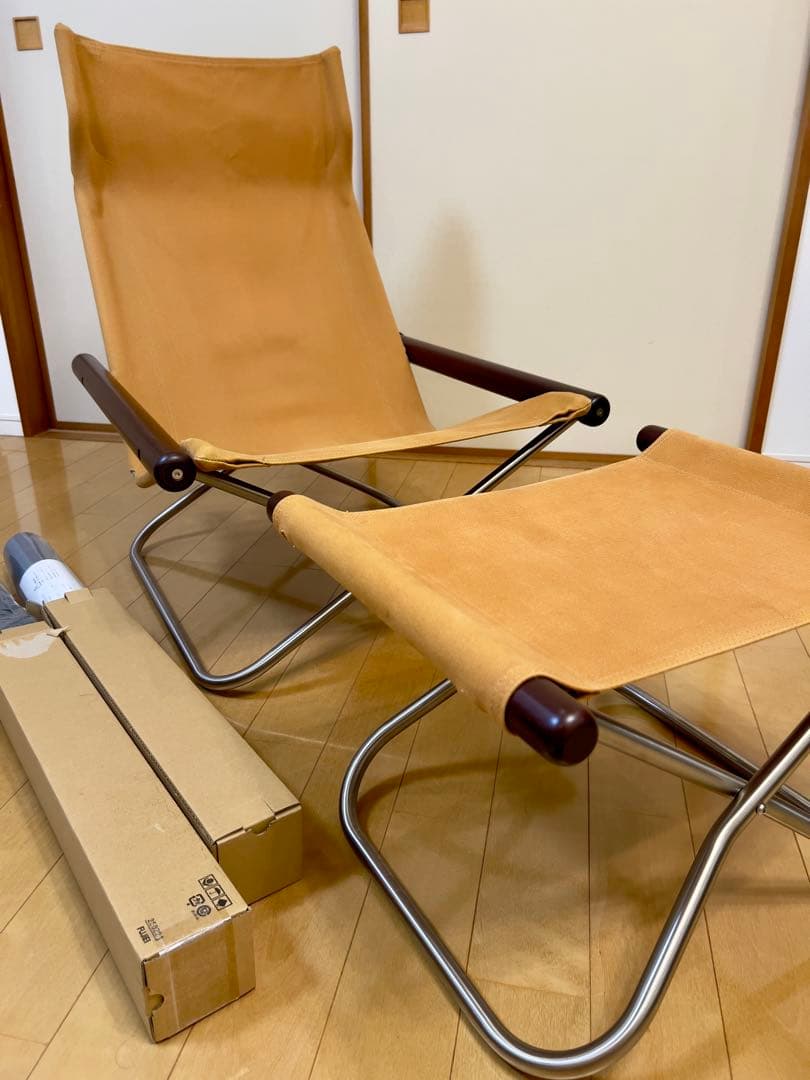 [セット]ニーチェアx オットマン　交換用シートつき