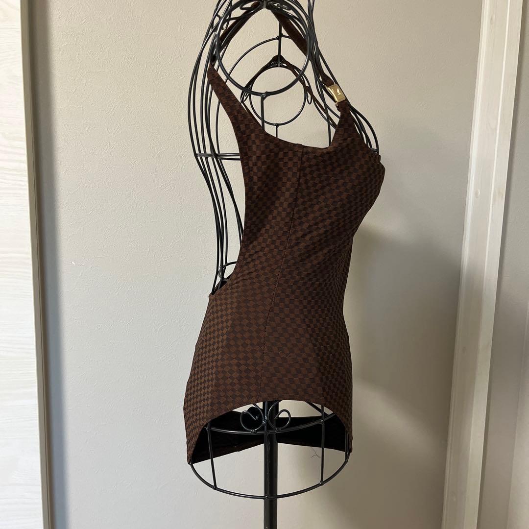 ルイヴィトンダミエワンピース水着