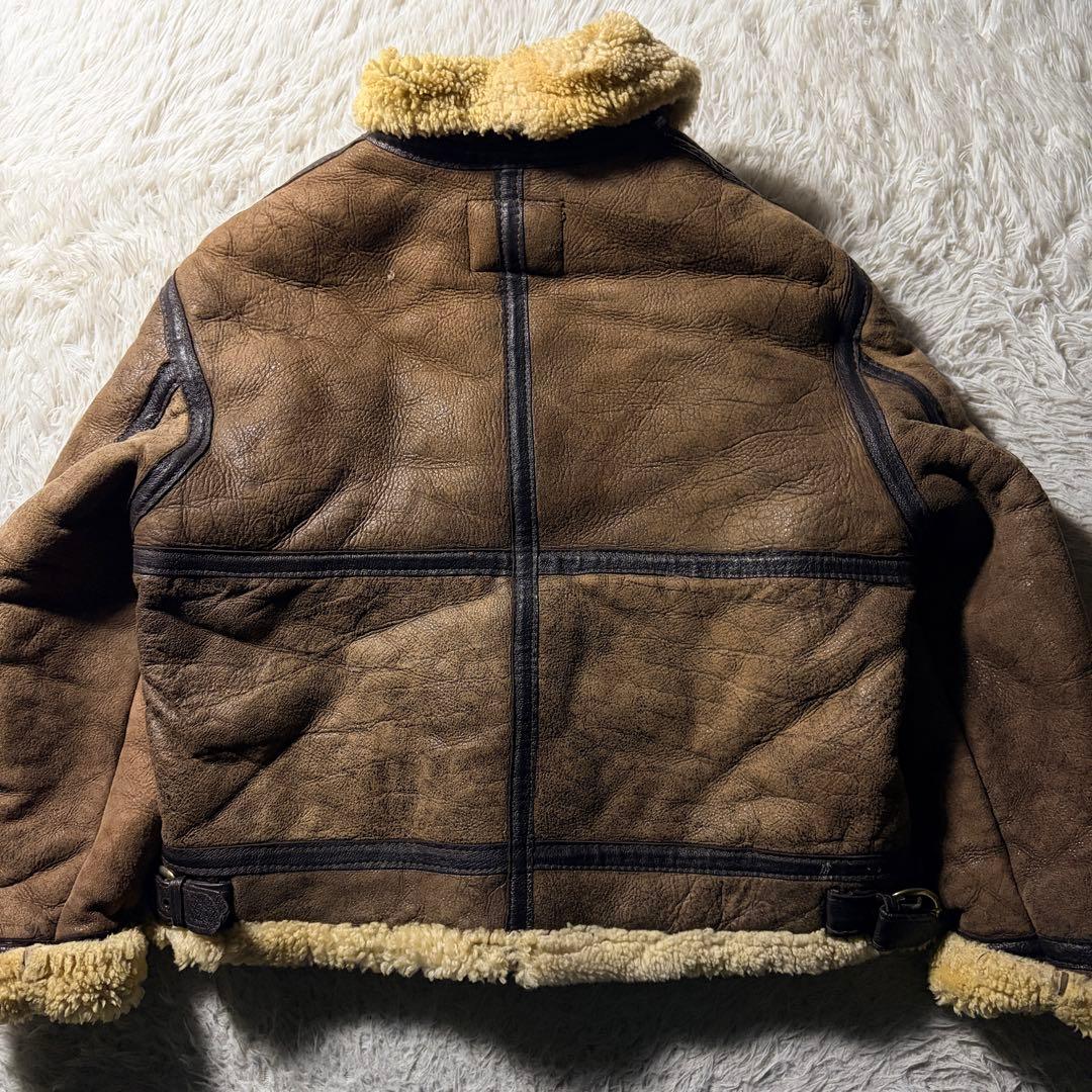 【米国製】schott フライトジャケット　B-3 羊革　ムートン　ボア　44