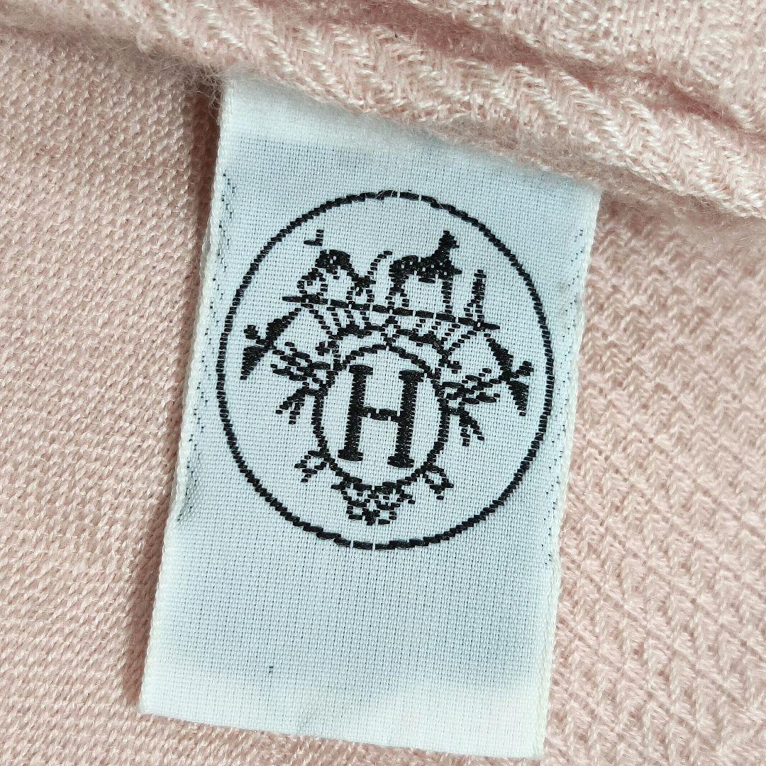 未使用　HERMES《ニュー・リブリス》ストール　カシミヤ　シルク　76×200