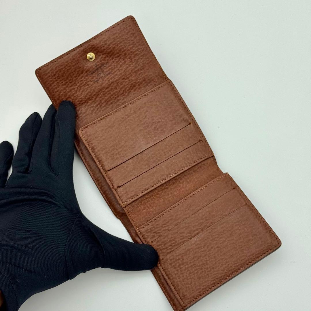 ヴィトン モノグラム ポルトモネ ビエ カルト クレディ 折り畳み財布