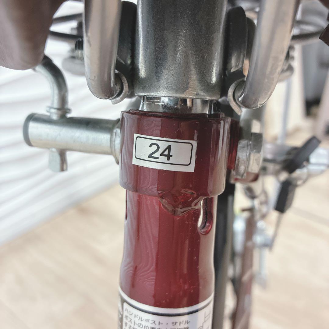 ◇シティサイクル◇ママチャリ◇24インチ◇レッド◇大阪兵庫京都奈良滋賀和歌山◇