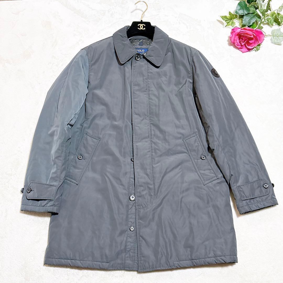 未使用✨　ポロラルフローレン　ステンカラーコート　中綿ジャケット　グレー